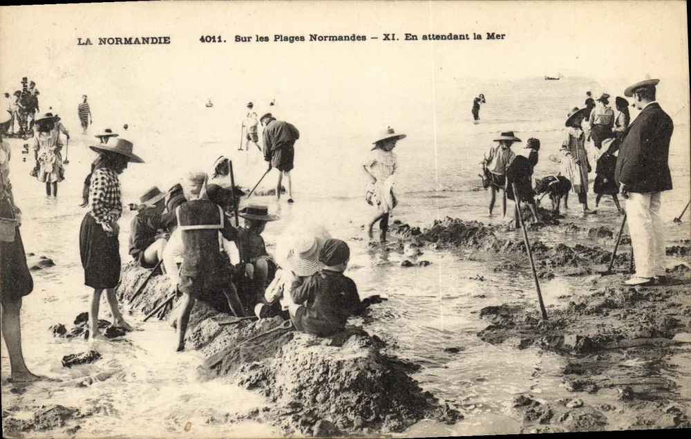 Auf den Normandie-Stränden — Auf der Suche nach dem Meer — LA NORMANDIE 4011 - Vorderseite