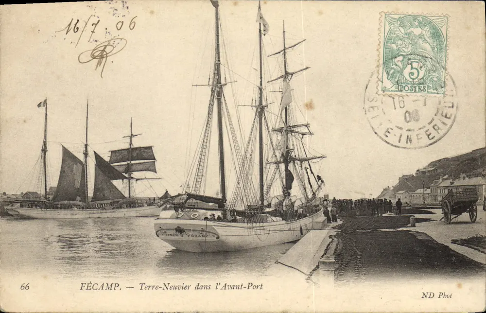 Fécamp — Terre-Neuvier dans l'Avant-Port — ND Phot, n°66 - Vorderseite