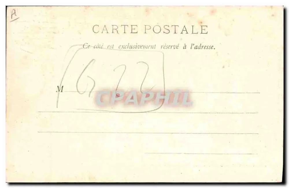 Dahouet - Ein isländischer Kapitän am Steuer — A. Waron, Verlag, Stabilinet, Nr. 11 B - Rückseite
