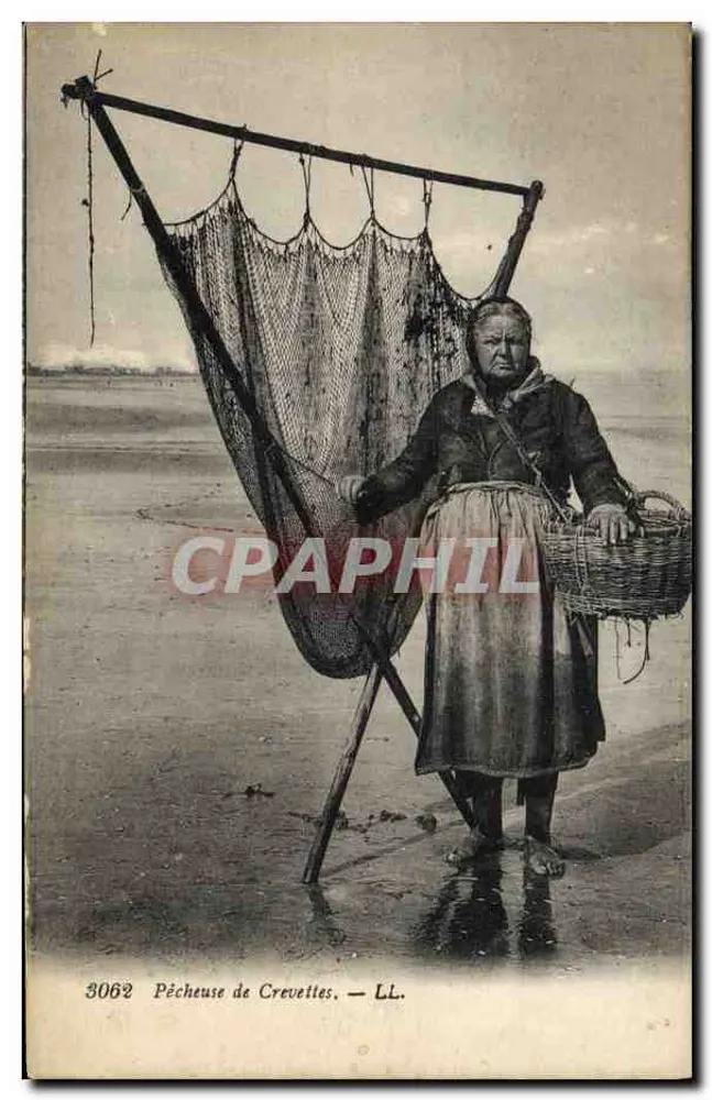 Pescadora de Camarões — LL. — Lévy Fils & Cie, Paris - Frente