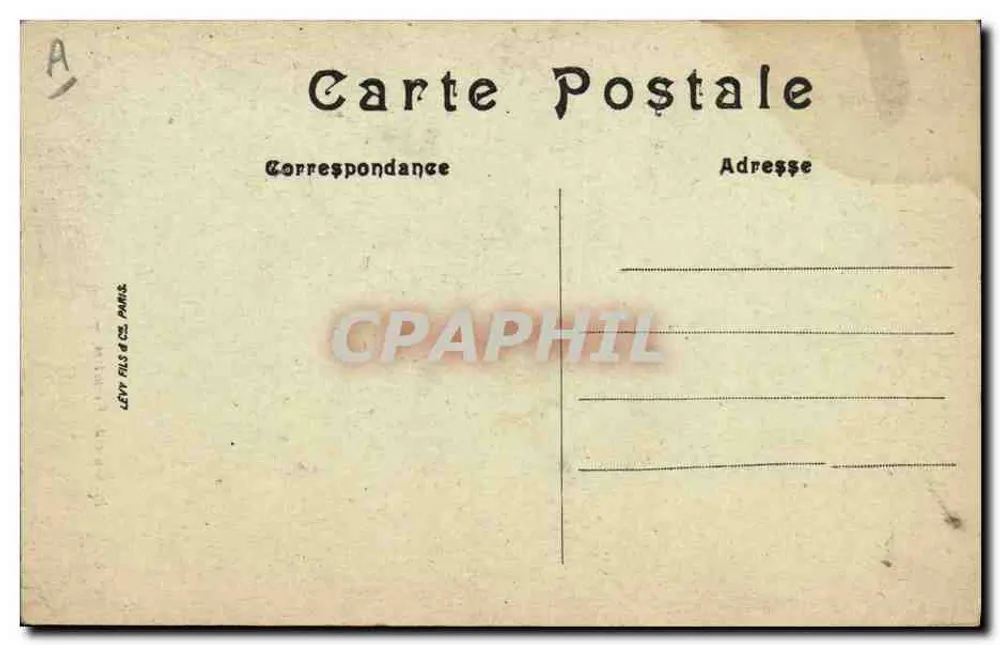 Pescadora de Camarões — LL. — Lévy Fils & Cie, Paris - Verso