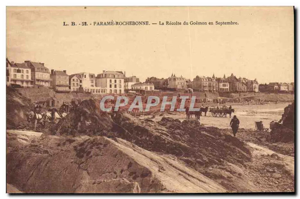 Paramé-Rochebonne — Die Kelp-Ernte im September — L.B. - 52 - Vorderseite