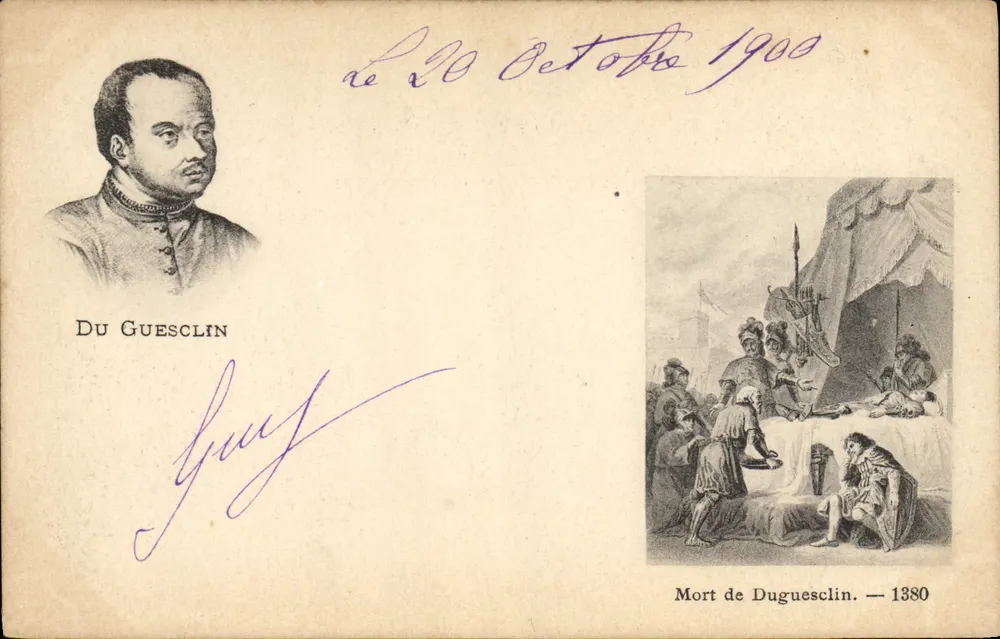 Du Guesclin — Morte de Du Guesclin — 1380 — Editor não identificado - Frente