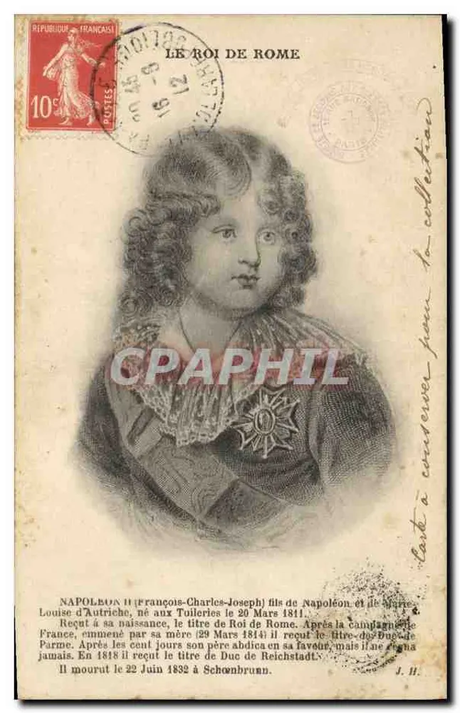 Napoleon II — Koning van Rome — Franse Republiek - Voorkant