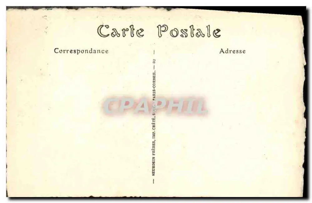 Marie-Antoinette da Áustria — Retrato — Neurdein Frères, Imp. Créte, Paris - Verso