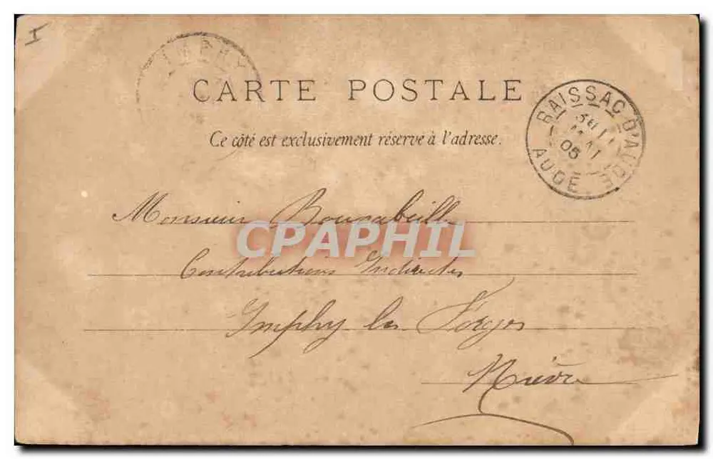 Zwei Cavalier-Dogs — Ruhepause — B. SIPVÉN IMP. ÉDIT. TOULOUSE-PARIS - Rückseite