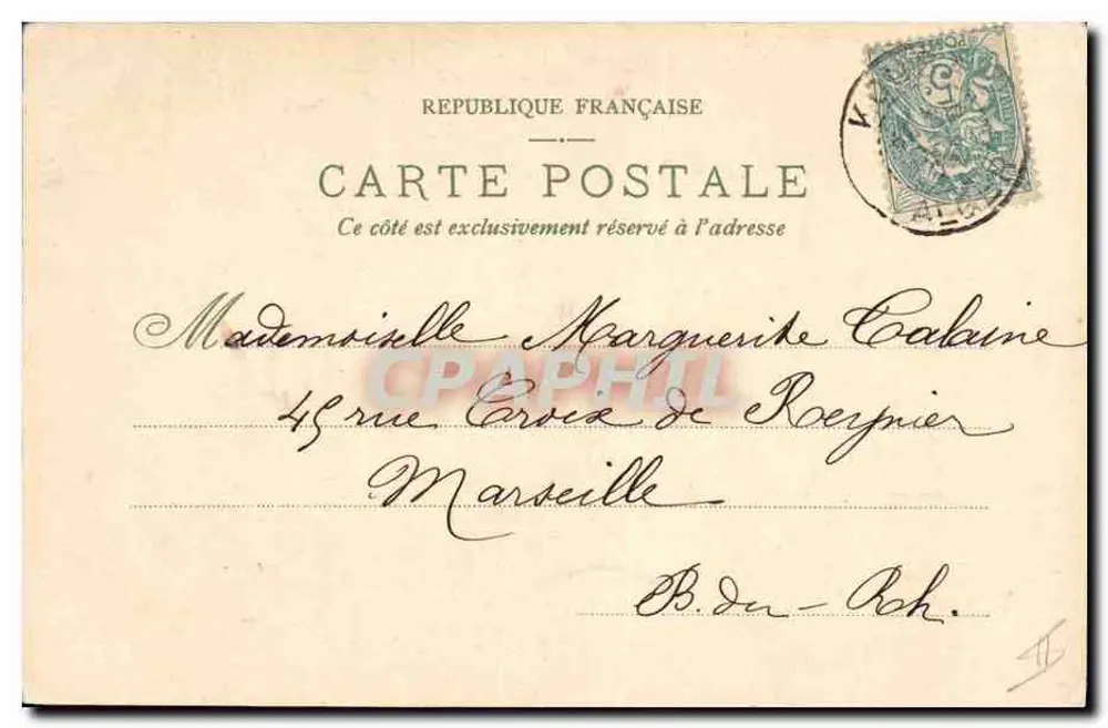 Petits chiots — scène d'enfance avec une fillette — éditeur anonyme, n° 353 - Verso