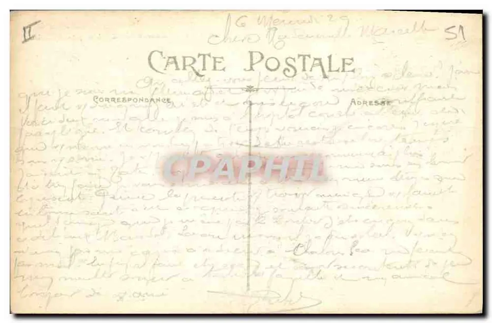 Chalons-sur-Marne — Das Militärkrankenhaus — Ed. J. B. - Rückseite