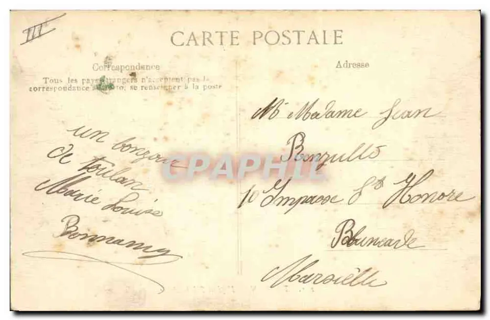 Toulon — Krankenhaus Sainte-Anne — Verlag ELD, Nr. 291 - Rückseite
