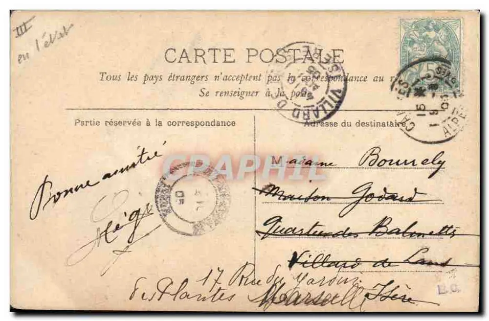 Tänzerin Marigny — Serie 1156 — Reedlanger Paris S.I.P. - Rückseite