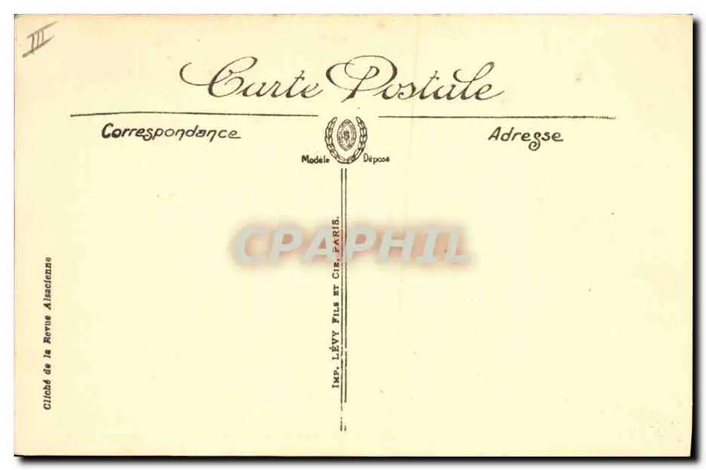 Cenas e Tipos da Alsácia — n°38 — Imp. Lévy Fils & Cie, Paris - Verso