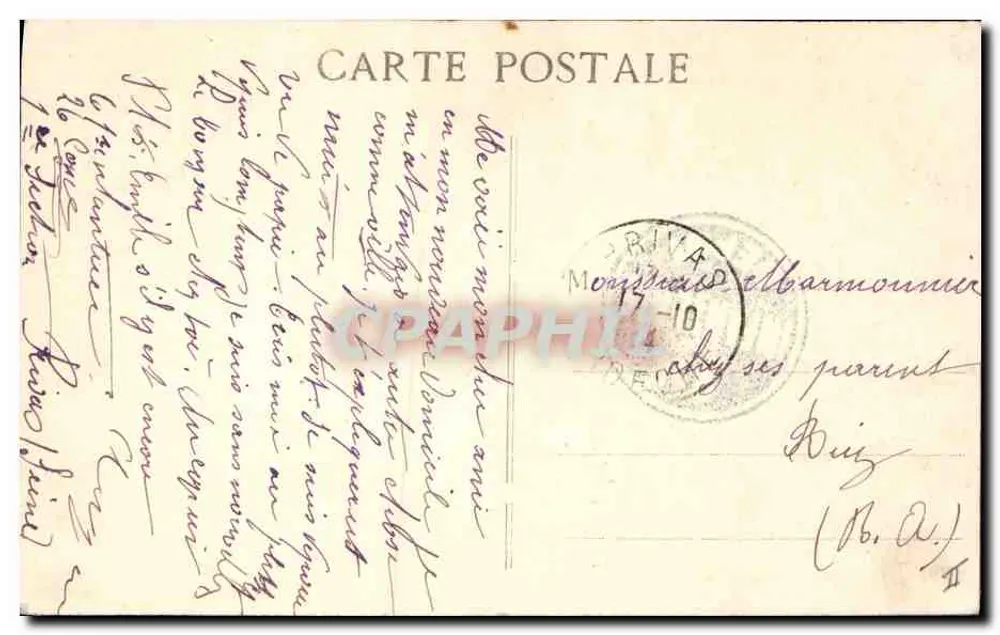 Os Mandamentos da Alsaciana — poema patriótico — editor Moëange, n°541 - Verso