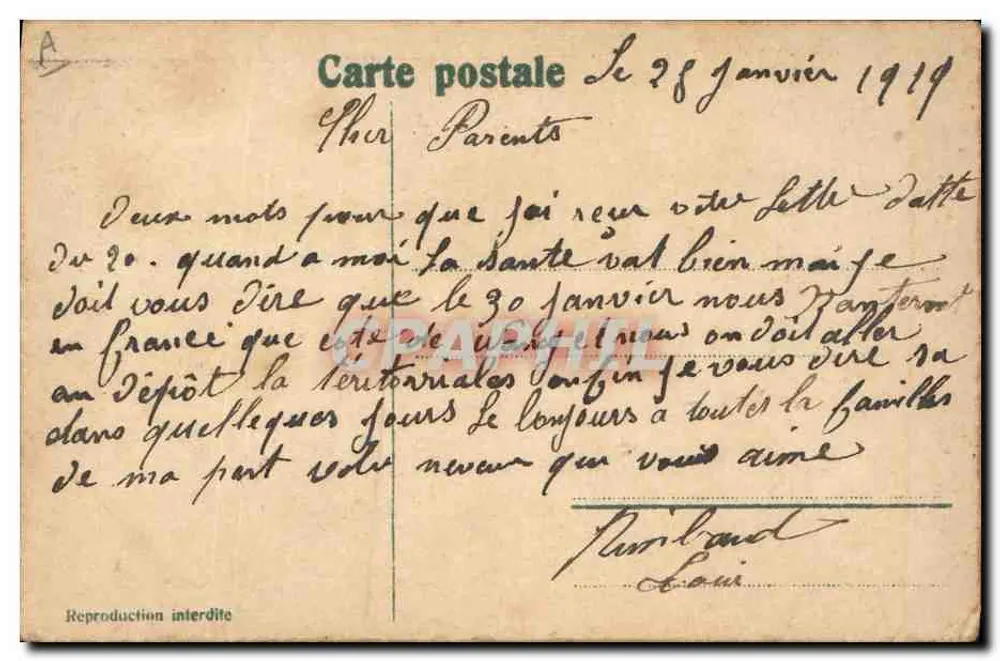 Femme en costume traditionnel tenant le drapeau français — 'Vive la France' — éditeur non visible - Verso
