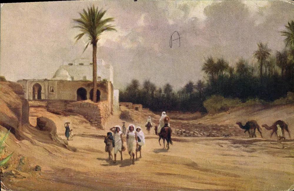 Levenssituatie in Egypte — Oase — uitgever R. Lus, Parijs - Voorkant