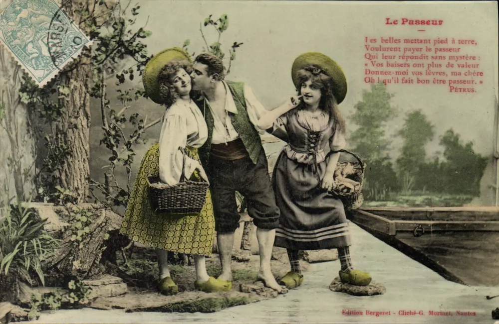 Der Fährmann — Edition Bergeret - Foto von G. Morinet, Nantes - Vorderseite