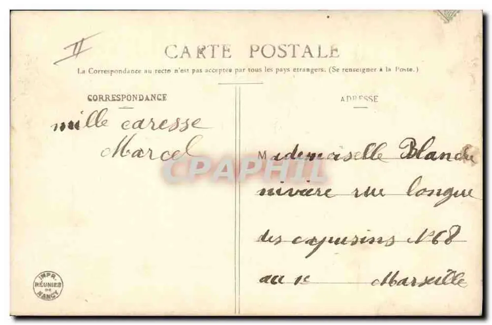 Der Fährmann — Edition Bergeret - Foto von G. Morinet, Nantes - Rückseite