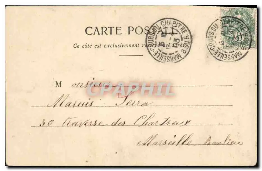 Die Gêneurs im Wagon — Phototypie-Ausgabe A. Bergeret et Cie, Nancy - Rückseite