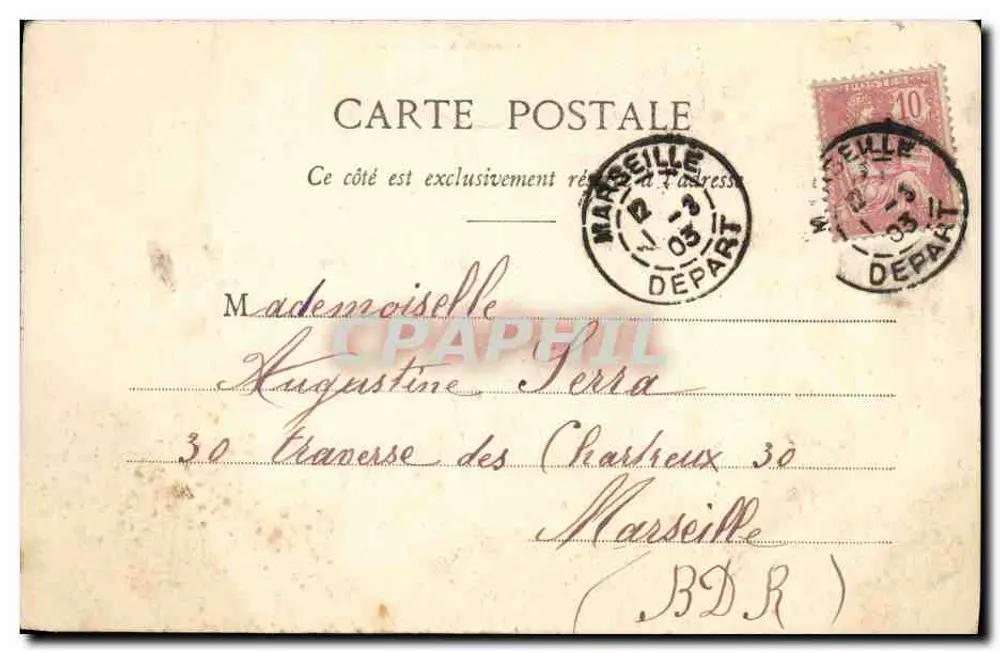 Mädchen — Glaube — Phototypie A. Berguet et Cie, Nancy - Rückseite