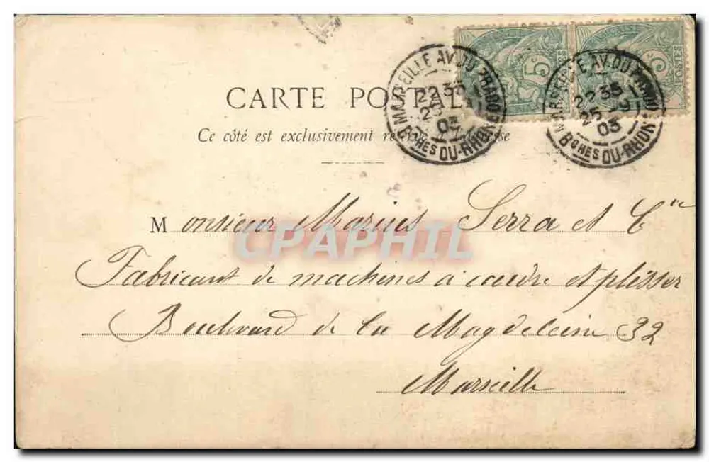 Frau mit Eimer — Innenraum mit Vogelkäfig — Phototype A. Béguéret & Cie, Nancy - Rückseite