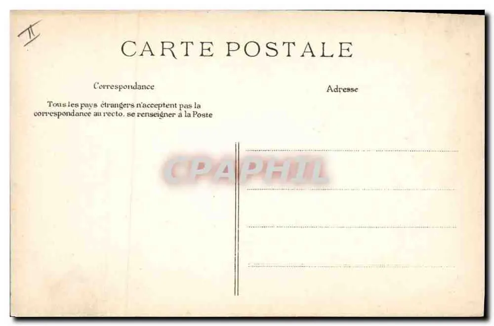 Pescadores de camarões — praia de pedras — editor não identificado, n° de série 1 - Verso