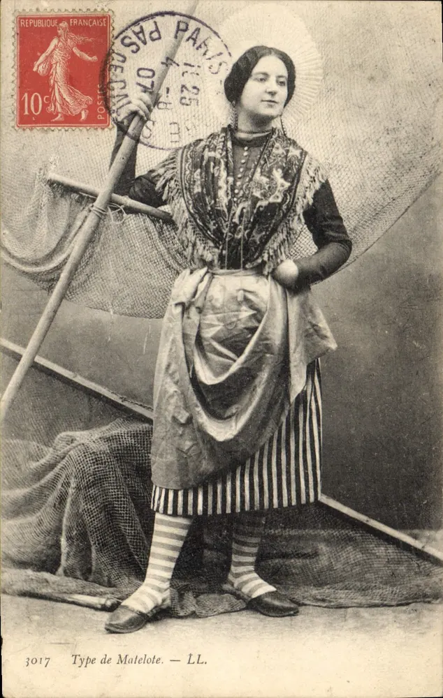 Mulher de pescador — Tipo de Matelote — LL. — n°3017 - Frente