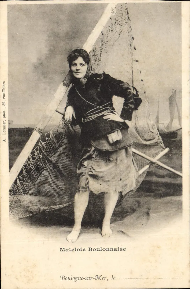 Boulonnaise Matelote — Boulogne-sur-Mer — A. Lormier, Fotograf, 32, rue Thiers - Vorderseite