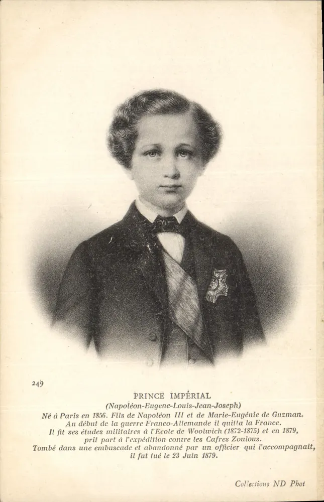 Prinz Imperial — Napoleon-Eugène-Louis-Jean-Joseph — Collections ND Phot, Nr. 249 - Vorderseite