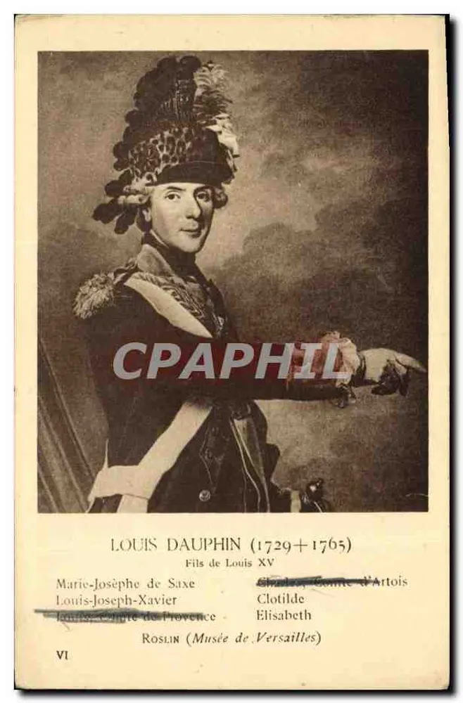 Louis Dauphin — Sohn von Louis XV — Musée de Versailles, Serie VI - Vorderseite