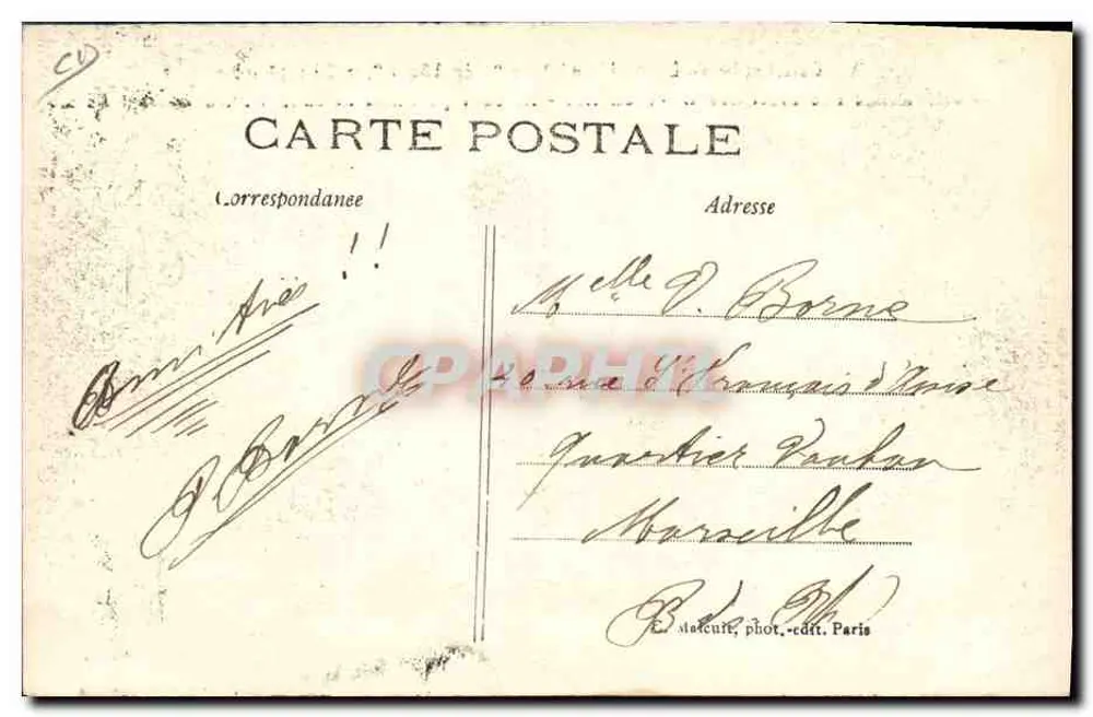 Trauerzug für die Opfer des militärischen Luftschiffes "République" — Prozession in Versailles — C.M. — n°14 - Rückseite