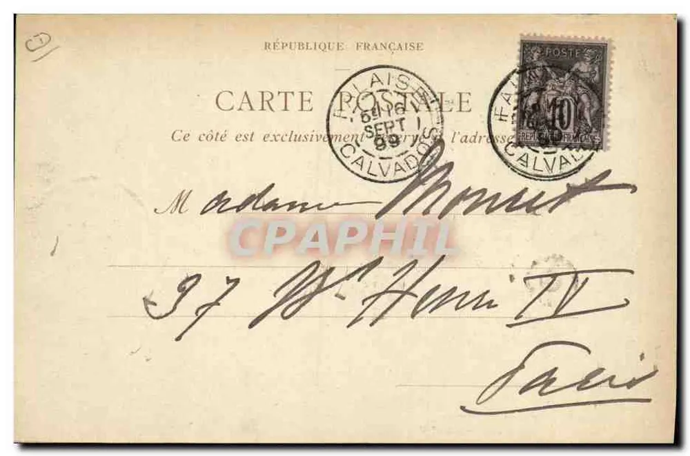 Sousmont-Saint-Quentin — Das Grab von Marie Joly — ND Phot - Rückseite