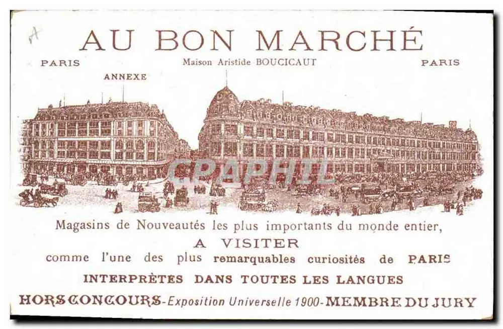 Cinco filhotes — Au Bon Marché — Graphil - Verso