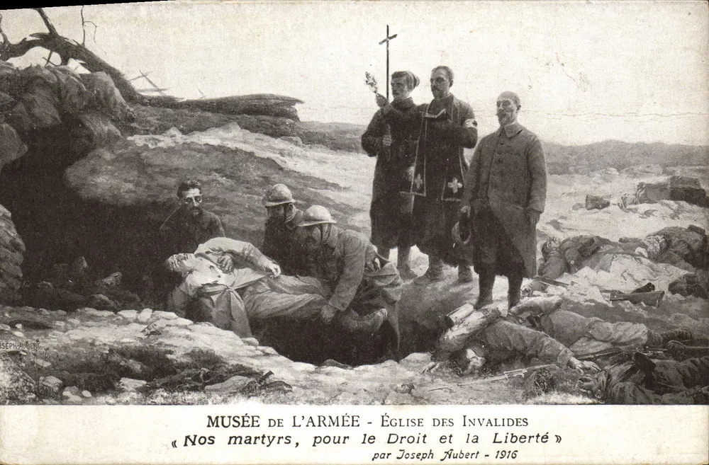 Unsere Märtyrer, für Recht und Freiheit — Militärmuseum, Kirche der Invaliden — von Joseph Aubert - 1916 - Vorderseite