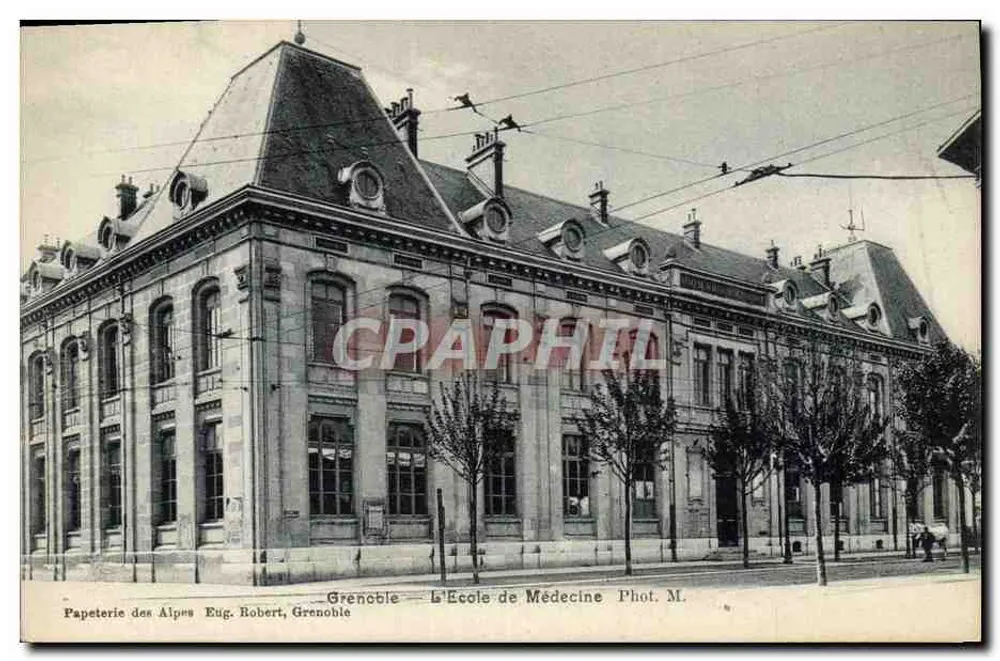 Grenoble — L'École de Médecine — Fot. M. Eug. Robert, Grenoble - Recto