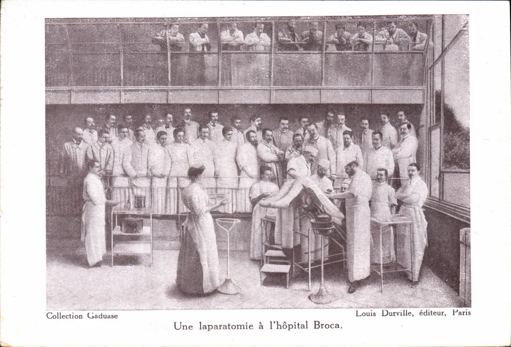 Eine Laparotomie am Broca-Krankenhaus — Louis Durville, Verlag, Paris - Vorderseite