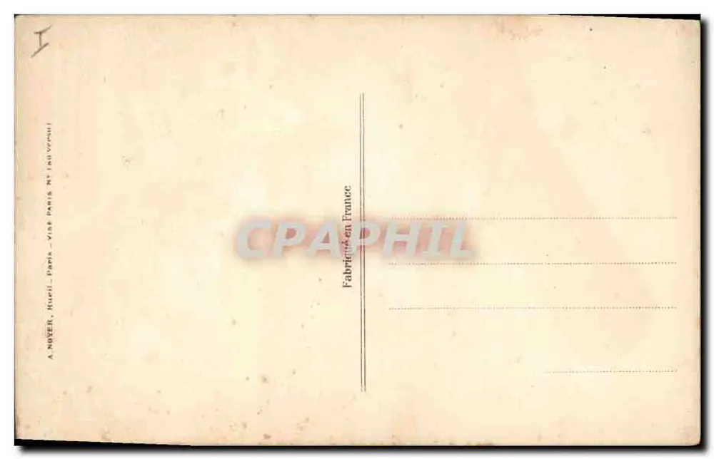 Das Flugzeug des Glücks — Illustration von Kindern und Blumen — A. Nover, Paris - Rückseite