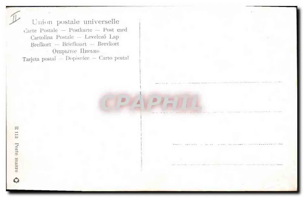 Markt unter einem großen Bogen — Algerien — Verlag R.113 - Rückseite