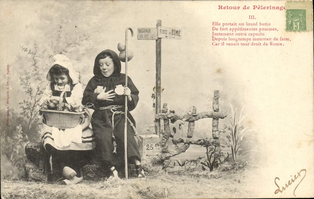 Rückkehr vom Pilgergang — III — Phototypie A. Briguet & Cie — Nancy - Vorderseite