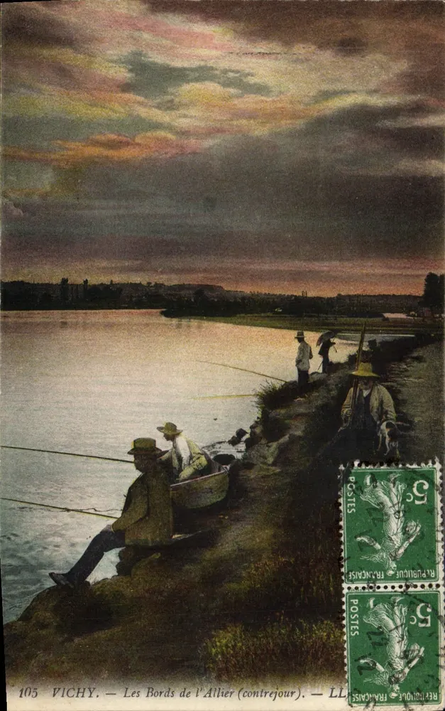 Vichy — Die Ufer der Allier (gegenlicht) — LL - Vorderseite