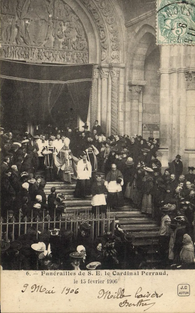 Trauerfeier von Exzellenz Kardinal Perraud — Autun — J.C. AUTUN - Vorderseite