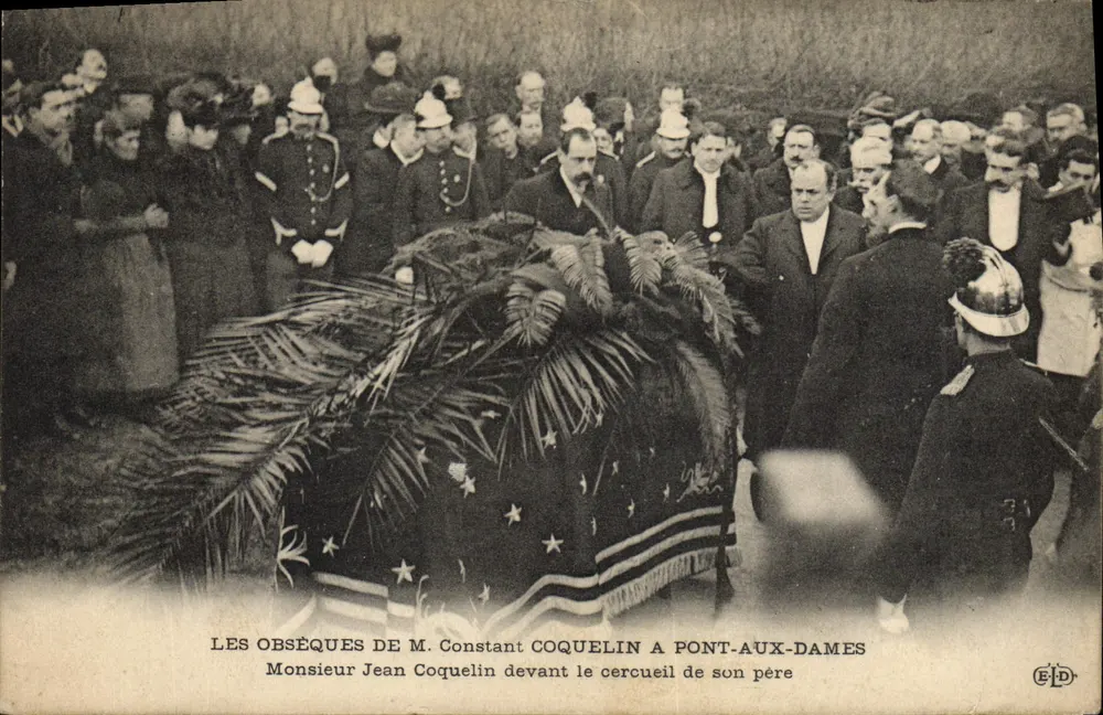Die Beerdigung von Herrn Constant Coquelin in Pont-aux-Dames — Verleger ELD - Vorderseite