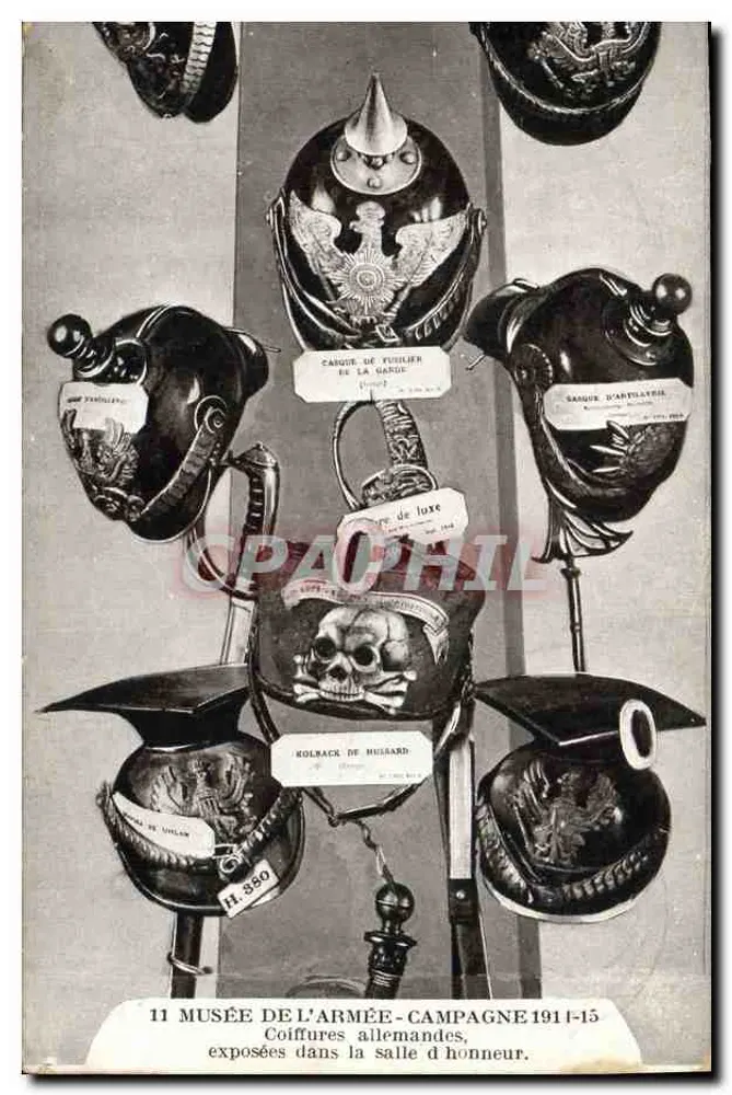 Deutsche Frisuren — Militärmuseum, Kampagne 1914-15 — Verlag Boîge, Paris - Vorderseite
