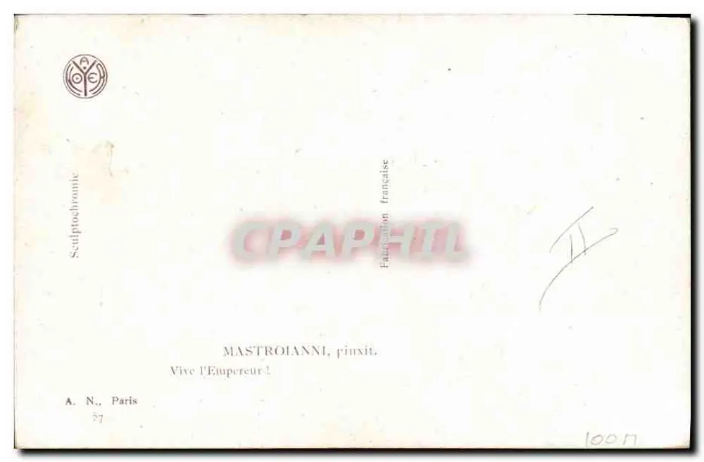 Batalla de la Marna — escena de destrucción — M. Mastrolanni, París - Reverso