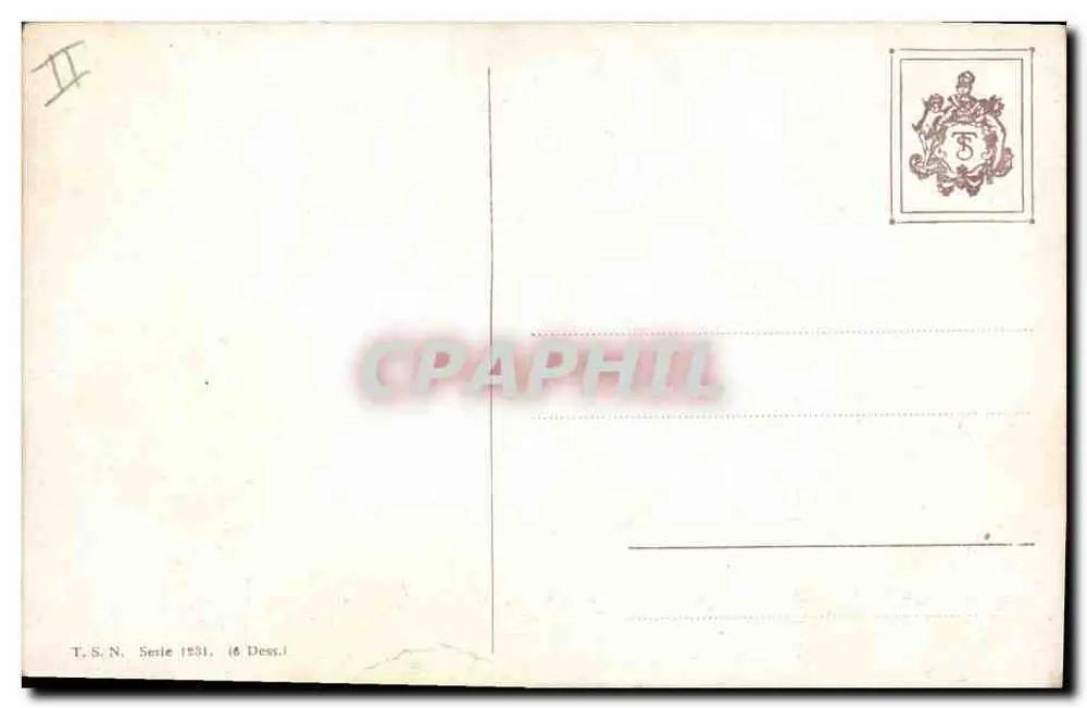 Sesja szkolna psów — wydawca T.S.N. — seria 1281, rysunek n°6 - Rewers