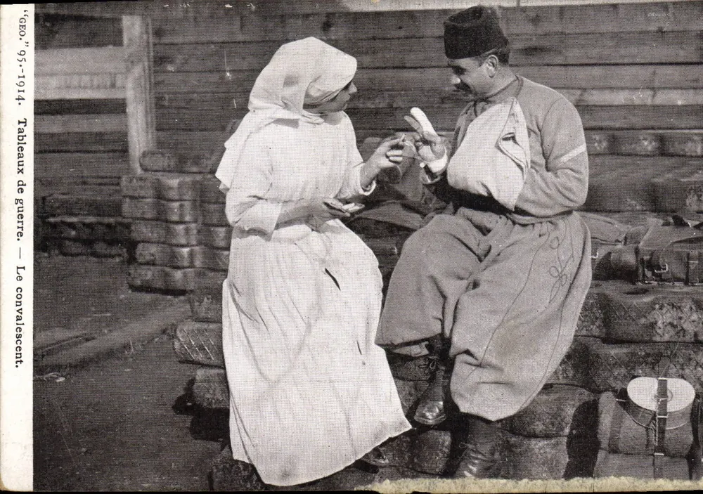 Thema: Der Genesende — Kriegsszenen — Verlag 'CÉDO', Nr. 95, 1914 - Vorderseite
