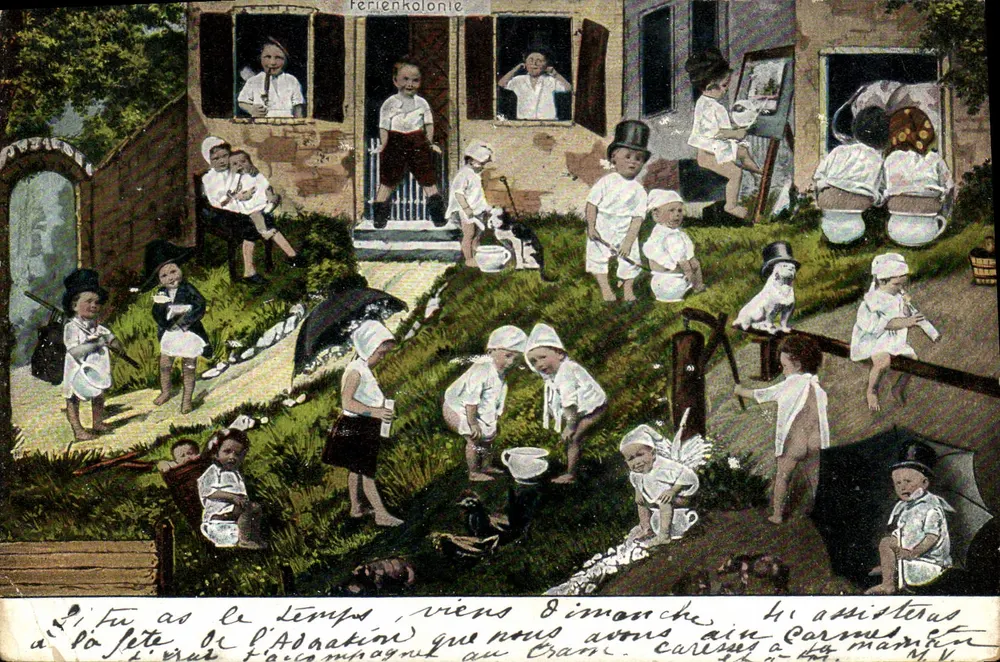 Ferienkolonie — Campagne au Cramp — Serie 152 - Vorderseite