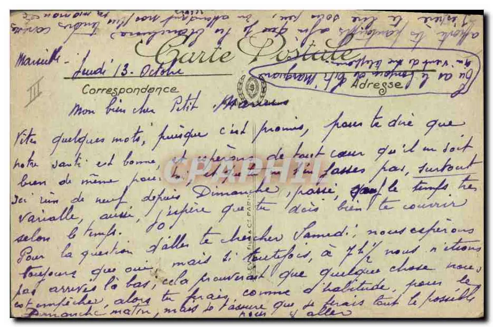 O Gloire — Marinha de Guerra — Editor: J. L. B. n°45 - Verso