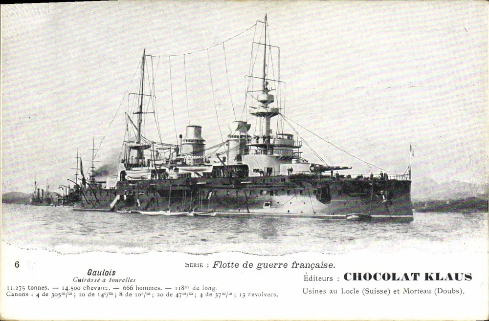 Gaulois — Panzerkreuzer — Verlage: CHOCOLAT KLAUS - Vorderseite