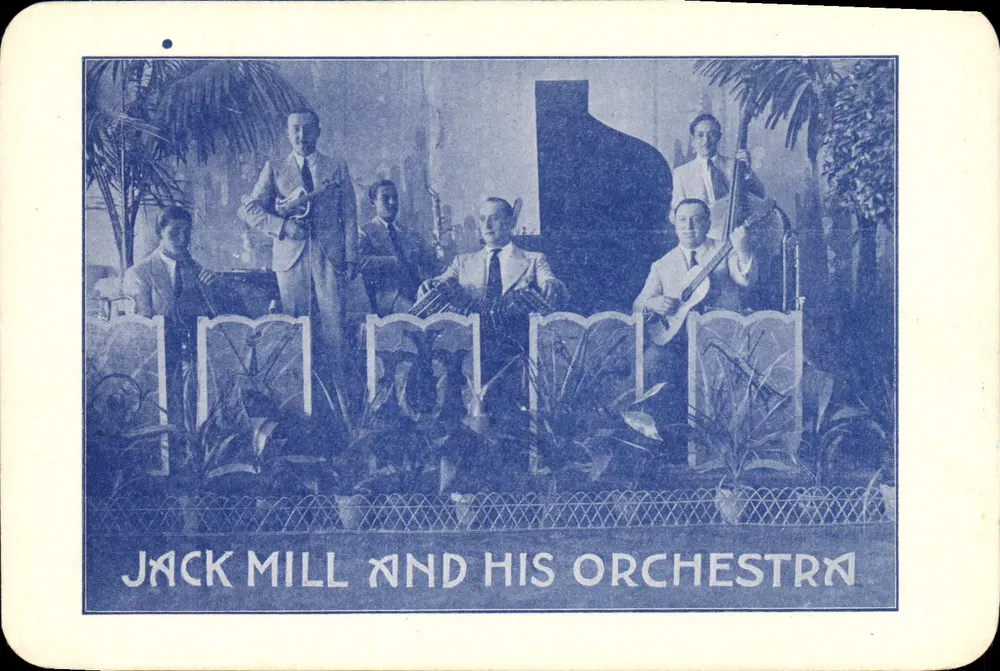 Jack Mill and His Orchestra — fotografia em preto e branco — editor não identificado - Frente