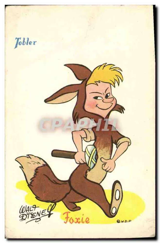 Foxy — Figur von Walt Disney — Verlag Tobler - Vorderseite