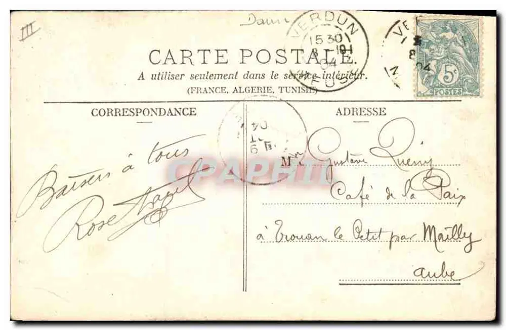 Danza oriental — Simi-Bromure A. Breger Frères (depositado) — Amitié's - Reverso